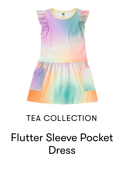 Flutter Sleeve Pocket Dress