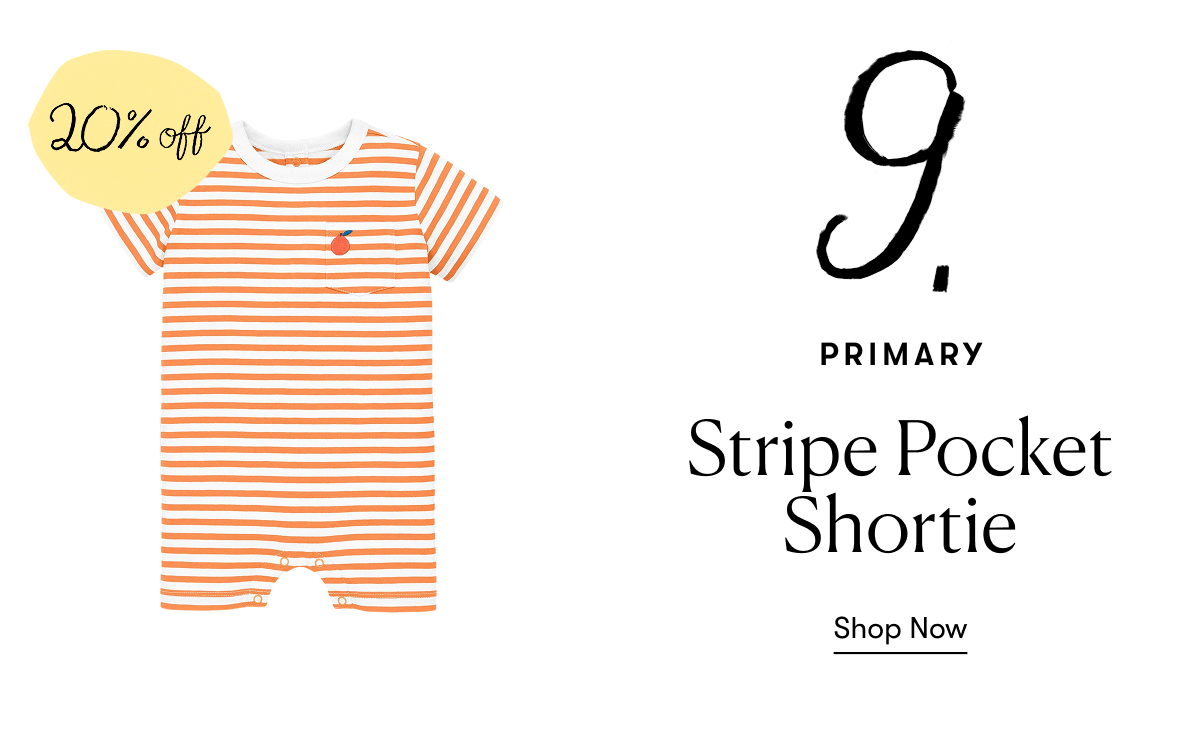 Primary - Stripe Pocket Shortie - (20% off)