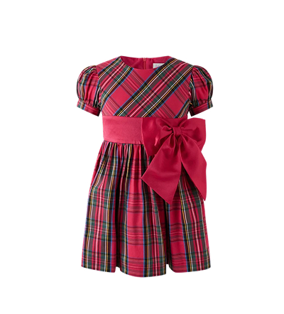Red Tartan Bow Dress 