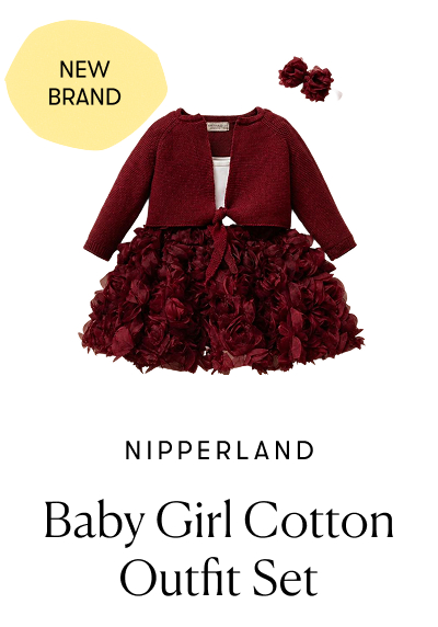 Nipperland: Baby Girl Cotton Outfit Set — New Brand