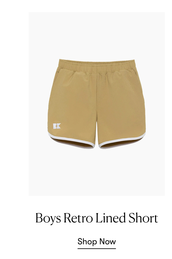 Boys Retro Lined Short
