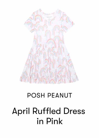April Ruffled Dress in Pink