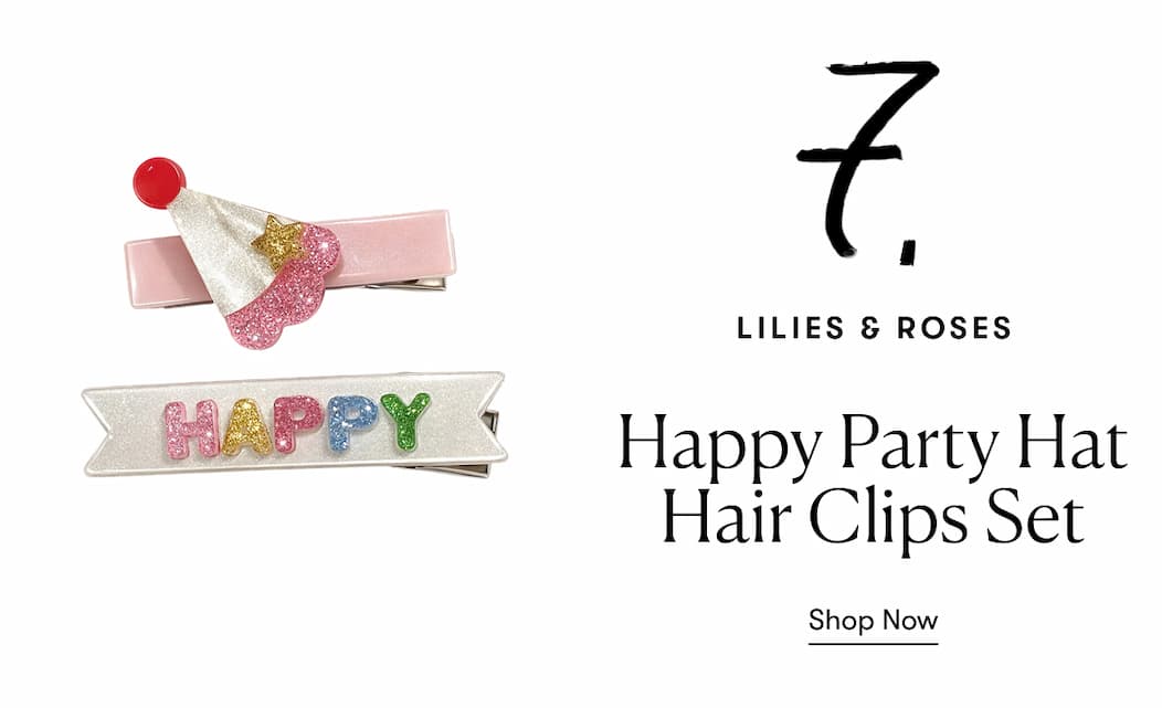 Happy Party Hat Hair Clips Set