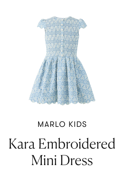 Marlo Kids : Kara Embroidered Mini Dress