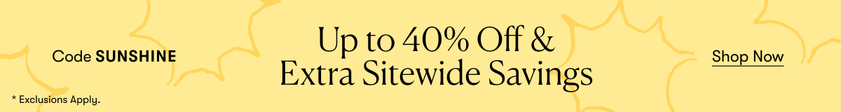 The Big Summer Sale Up to 40% off
