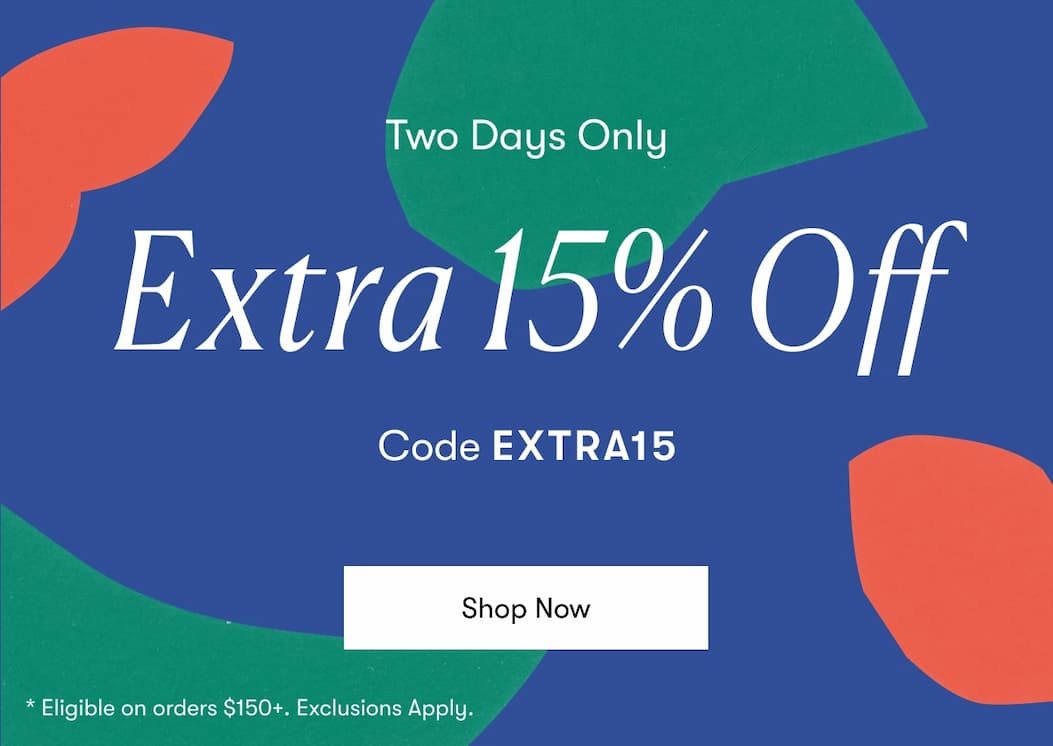 Extra 15% Off  Extra 15% Off