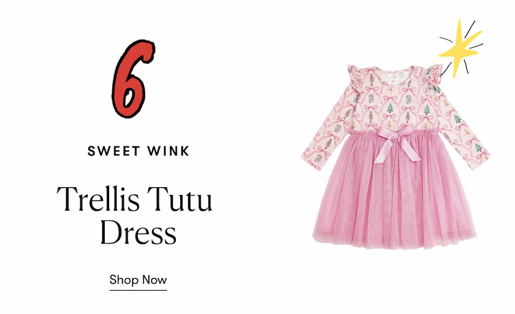 Nutcracker Trellis Christmas Long Sleeve Tutu Dress, Multi Nutcracker Trellis Christmas Long Sleeve Tutu Dress, Multi