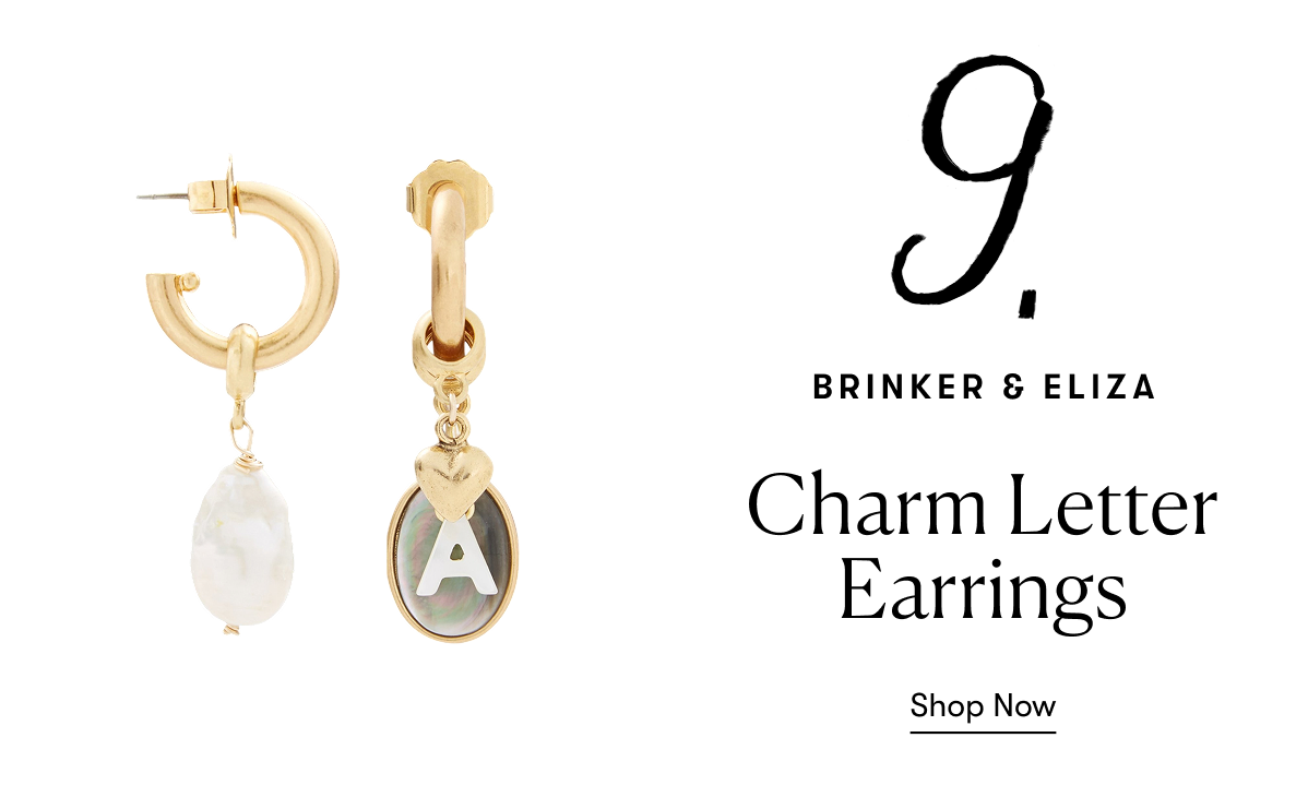 Charm Letter Earrings