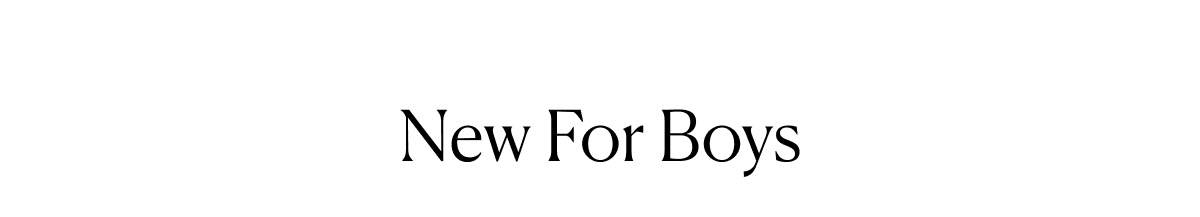 New For Boys