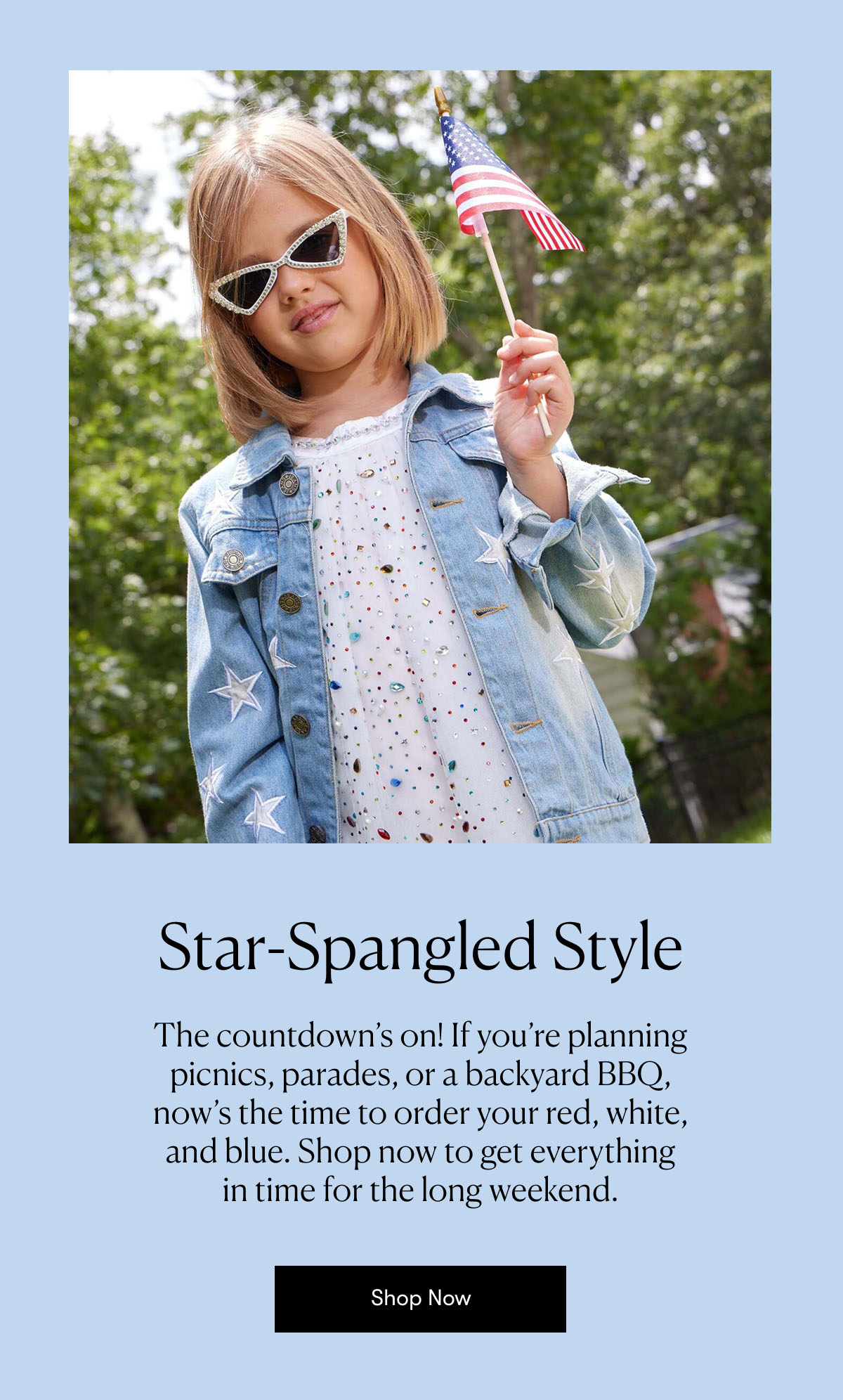 Shop now to get everything red, white, and blue in time for the long weekend.
