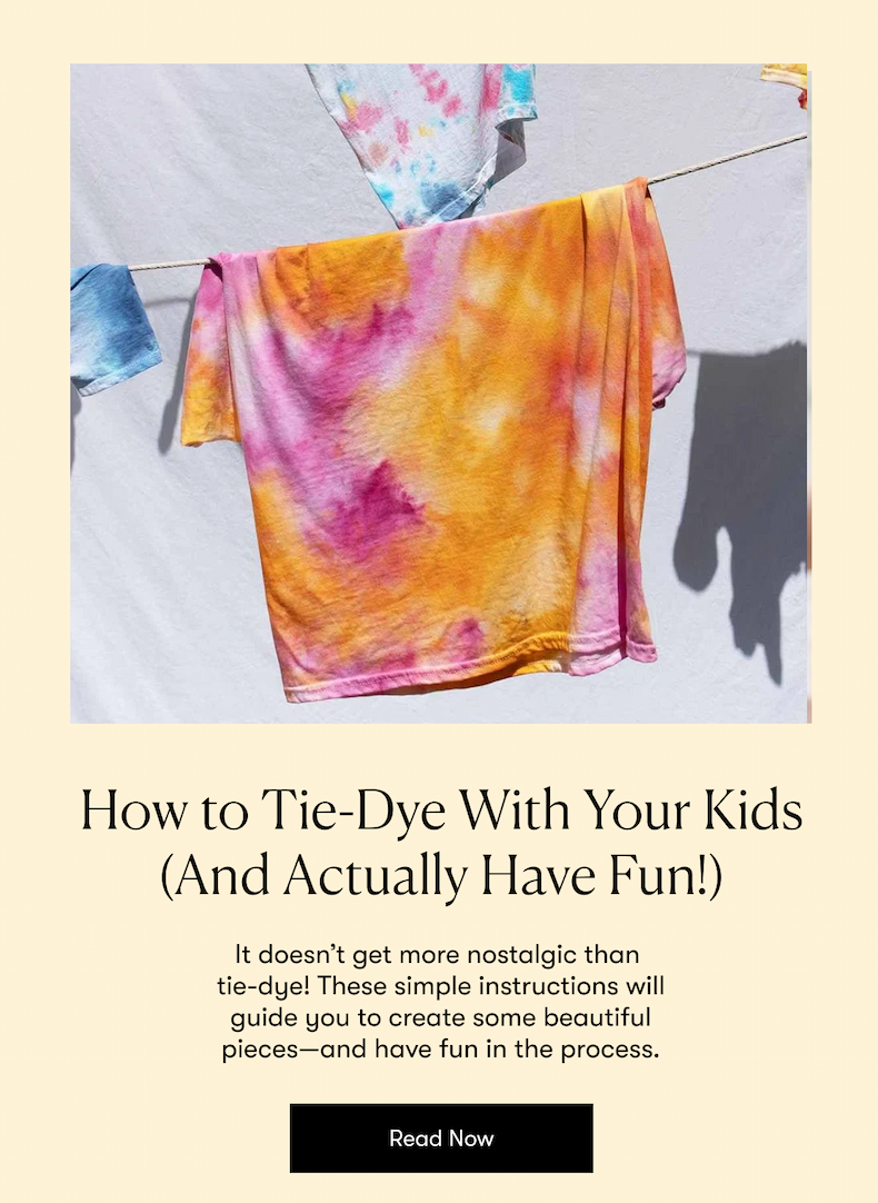 How to Tie-Dye With Your Kids 