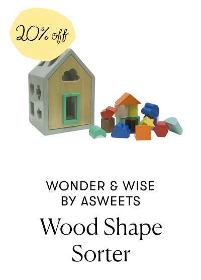 Wonder & Wise by Asweets - Wood Shape Sorter (20% Off)