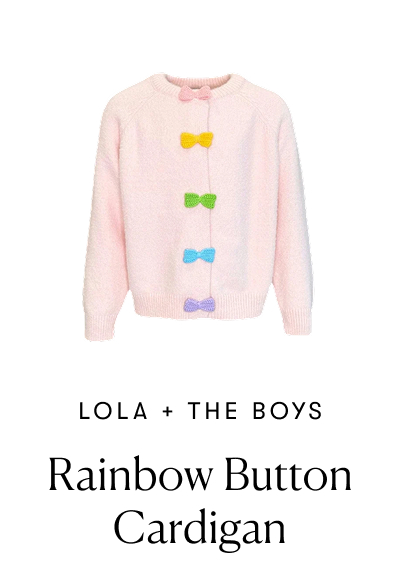 Brand: Lola + The Boys | Rainbow Button Cardigan