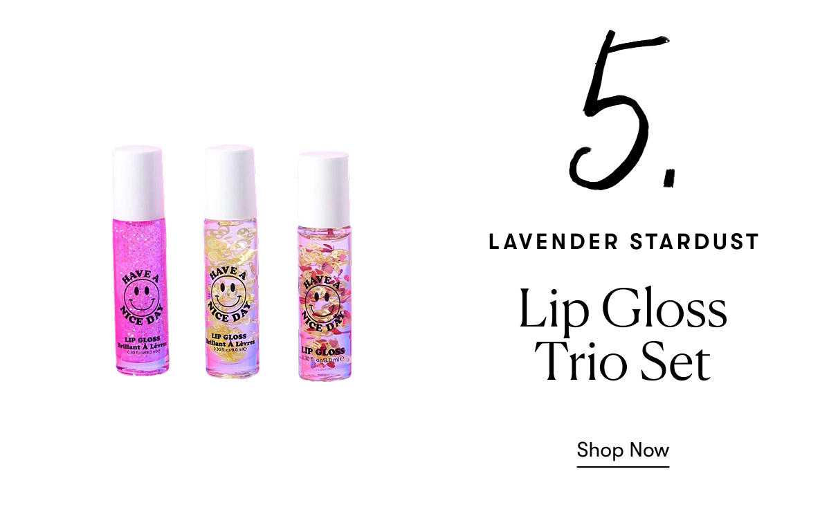 Lavender Stardust: Lip Gloss Trio Set