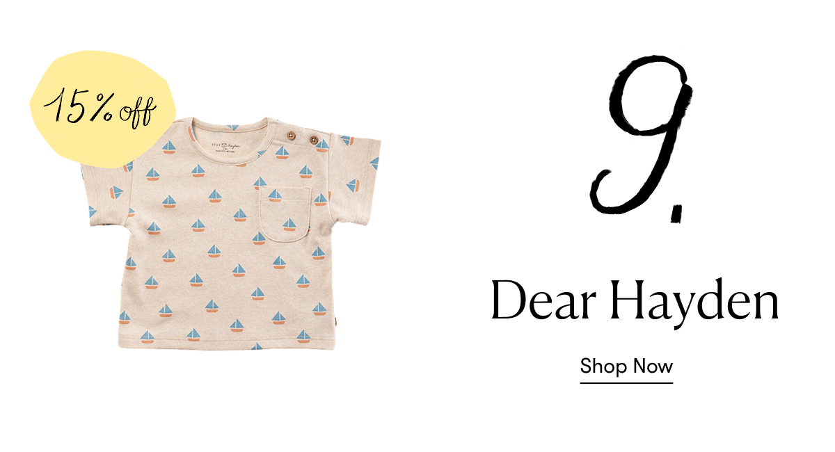 Dear Hayden - 15% off 