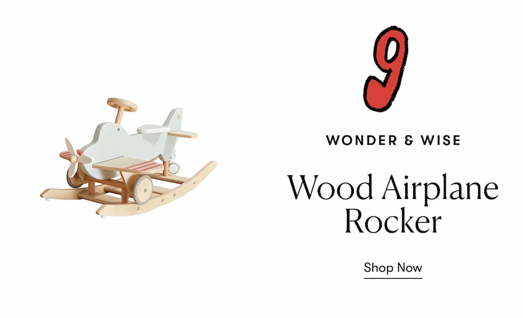 Wood Airplane Rocker