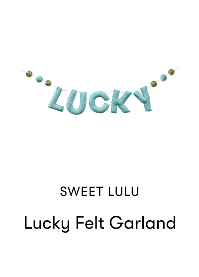 Lucky Felt Garland