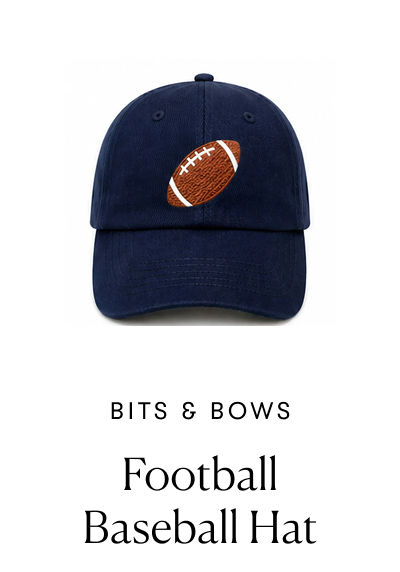 Bits & Bows, Football Baseball Hat