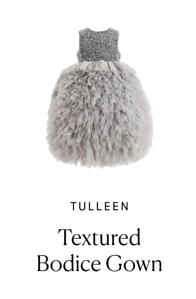 Textured Bodice Gown