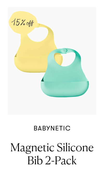 Babynetic: Magnetic Silicone Bib 2-Pack - 15% off 