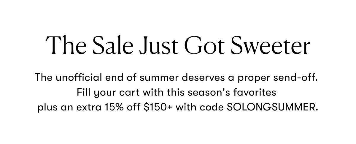 The Sale Just Got Sweeter