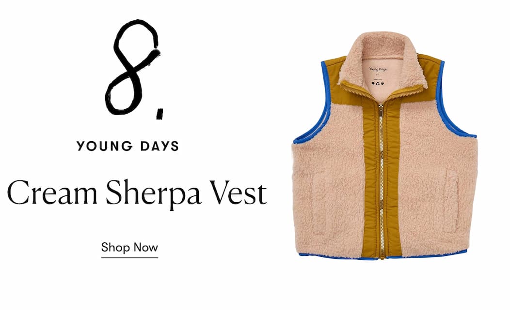 Cream Sherpa Vest