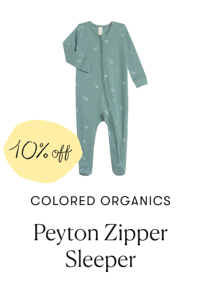 Colored Organics- Peyton Zipper Sleeper- 10% off