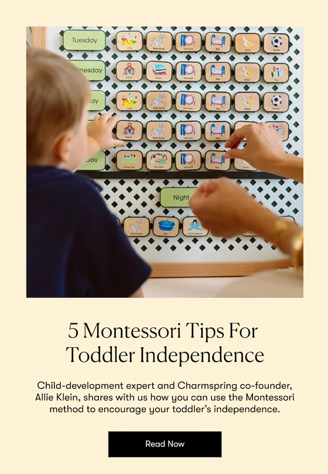 5 Montessori Tips For  Toddler Independence