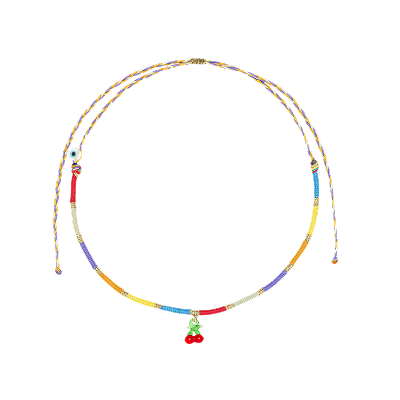 Rainbow Threaded Necklace Rainbow Threaded Necklace