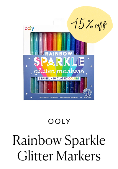 Ooly (15% off) | Rainbow Sparkle Glitter Markers 