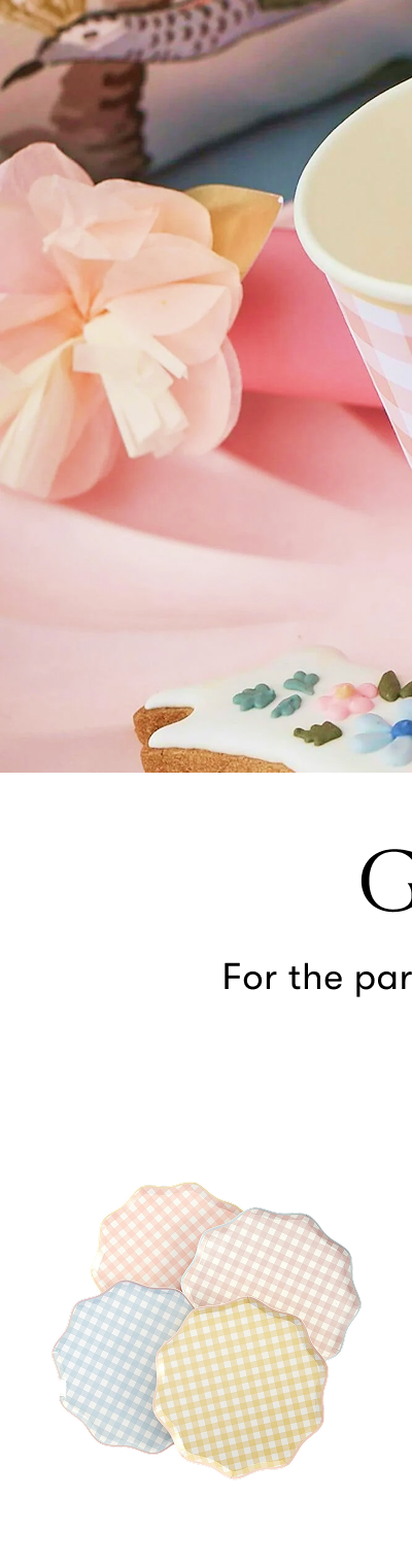Meri Meri: Gingham Dinner Plates