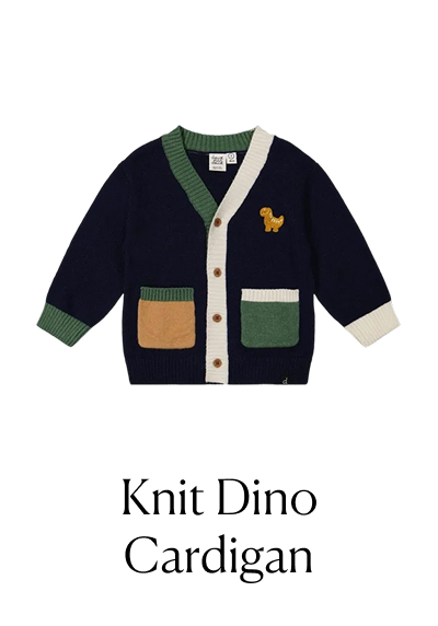 Knit Dino Cardigan