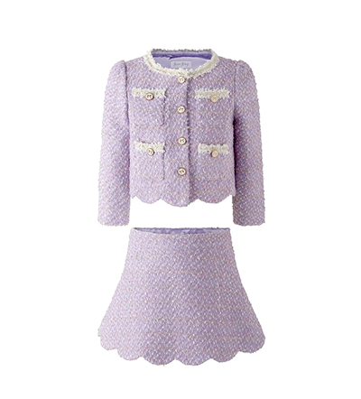 Purple Skirt Set 