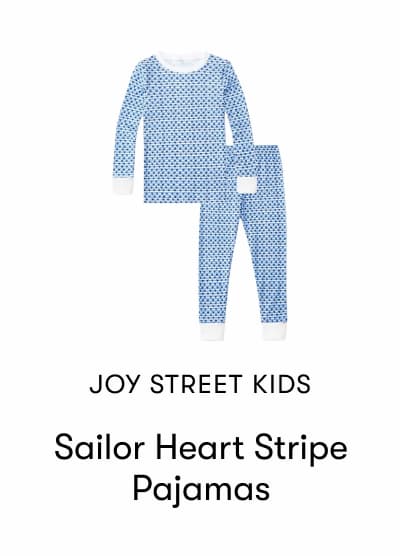 Sailor Heart Stripe Pajamas