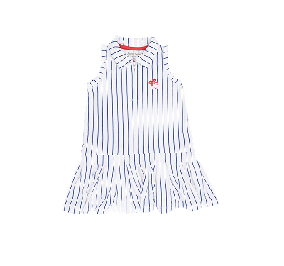 Baseball Stripe Polo Dress