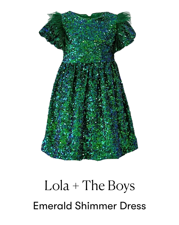 Emerald Shimmer Dress