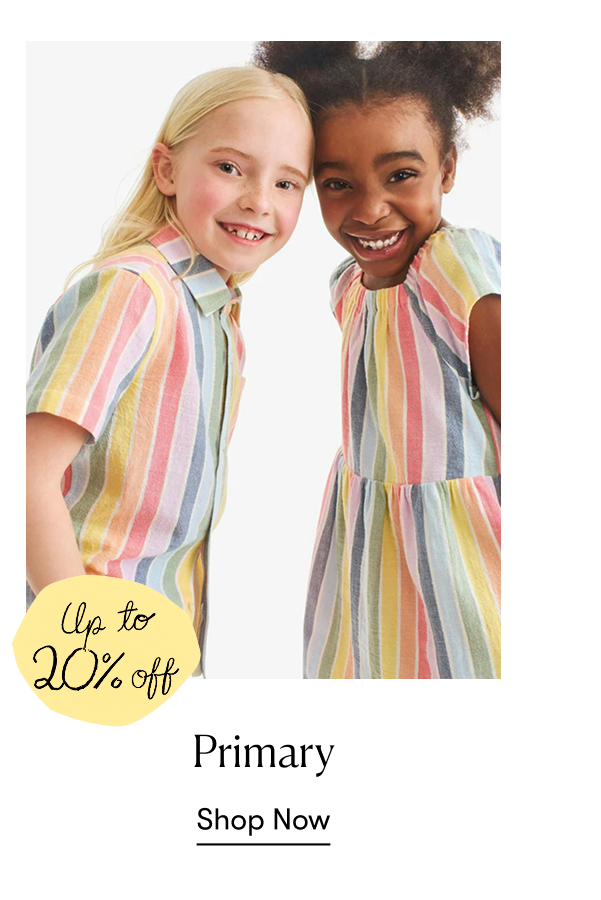 Primary: Up to 20% off 