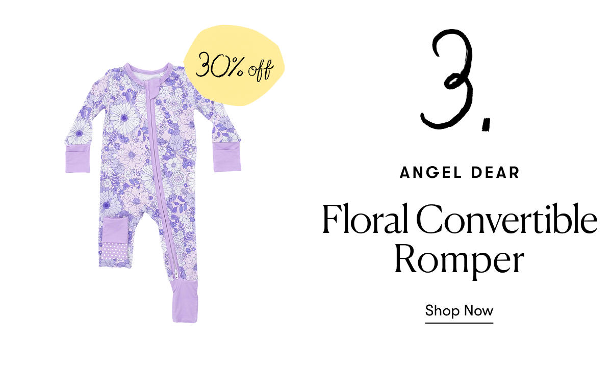 Angel Dear - Floral Convertible Romper - (30% off)