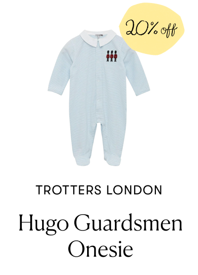 Trotters London: Hugo Guardsmen Onesie (20% off)