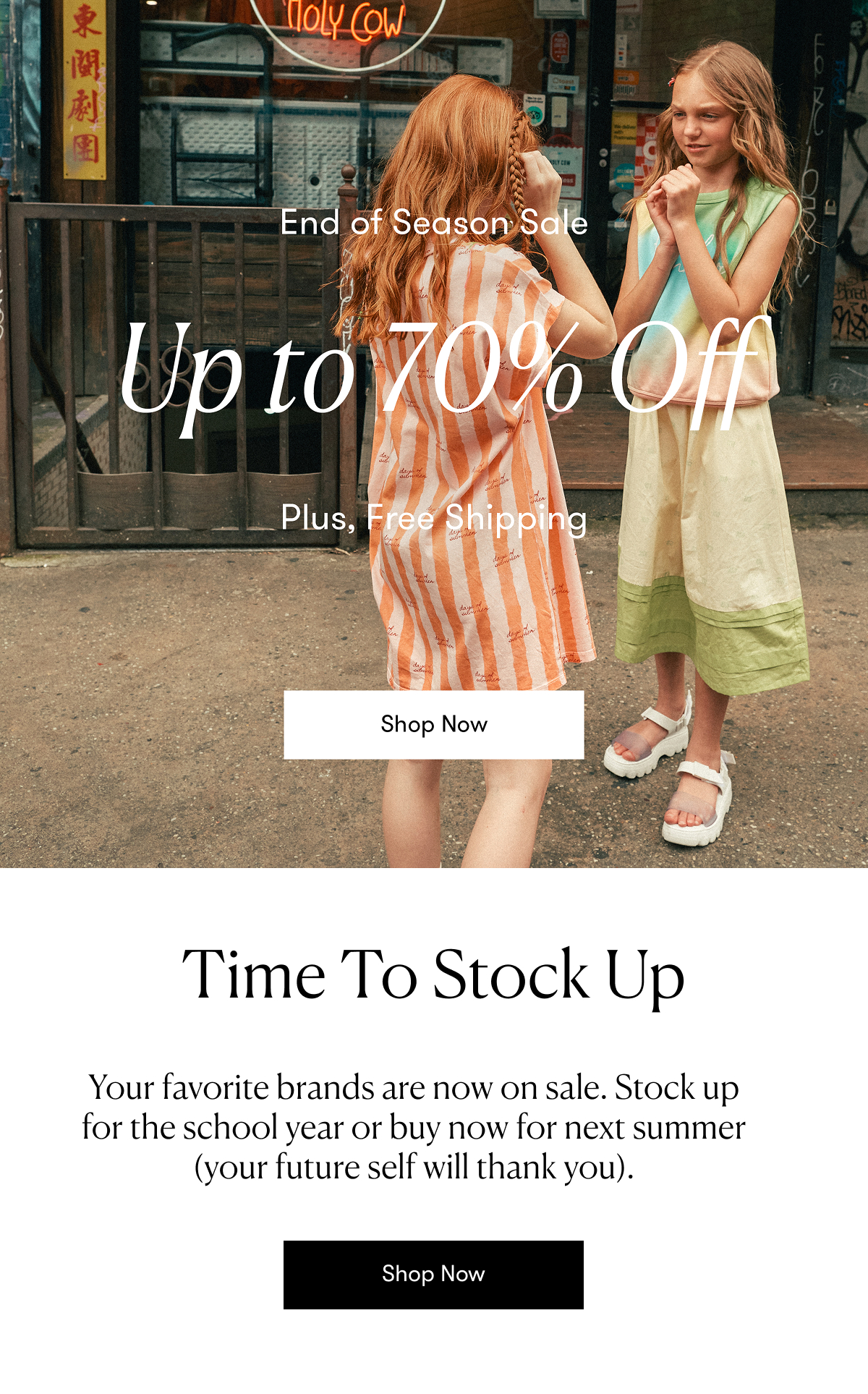 End of Season Sale Up to 70% Off