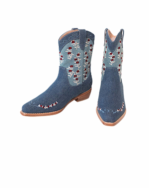 Denim Cowgirl Boots Denim Cowgirl Boots