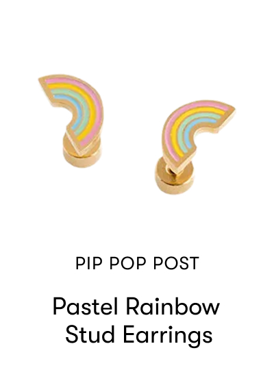 Pastel Rainbow Stud Earrings