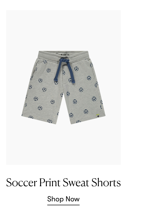 Soccer Print Sweat Shorts