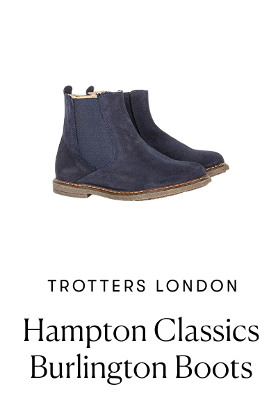 Brand: Trotters London | Product: Hampton Classics Burlington Boots in Navy