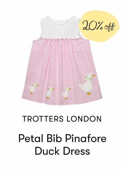 Petal Bib Pinafore Duck Dress
