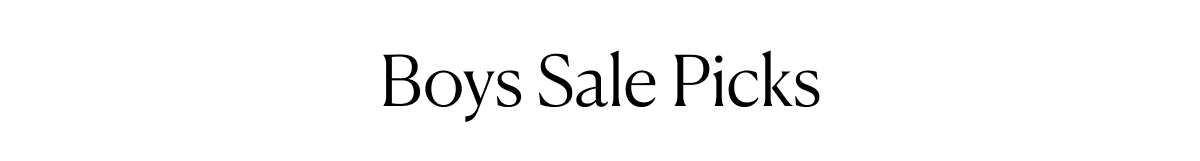 Boys Sale Picks