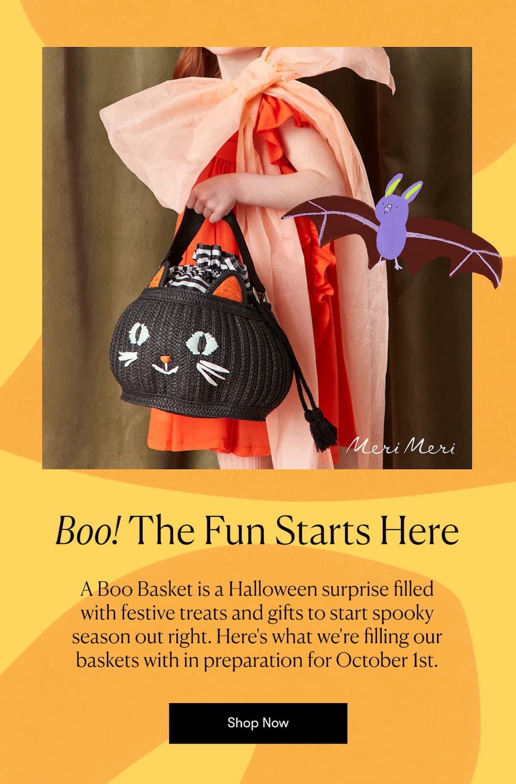 A Boo Basket is a Halloween surprise filled with festive treats and gifts to start spooky season out right