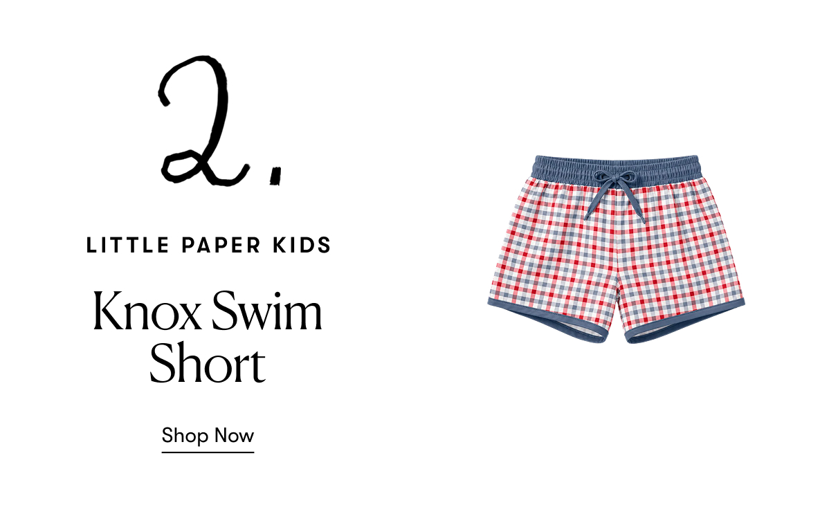 Little Paper Kids: Knox Swim Short