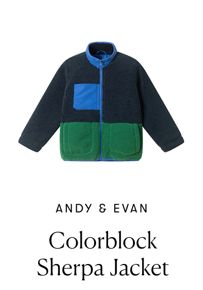 Brand: Andy & Evan | Product: The Colorblock Sherpa Jacket