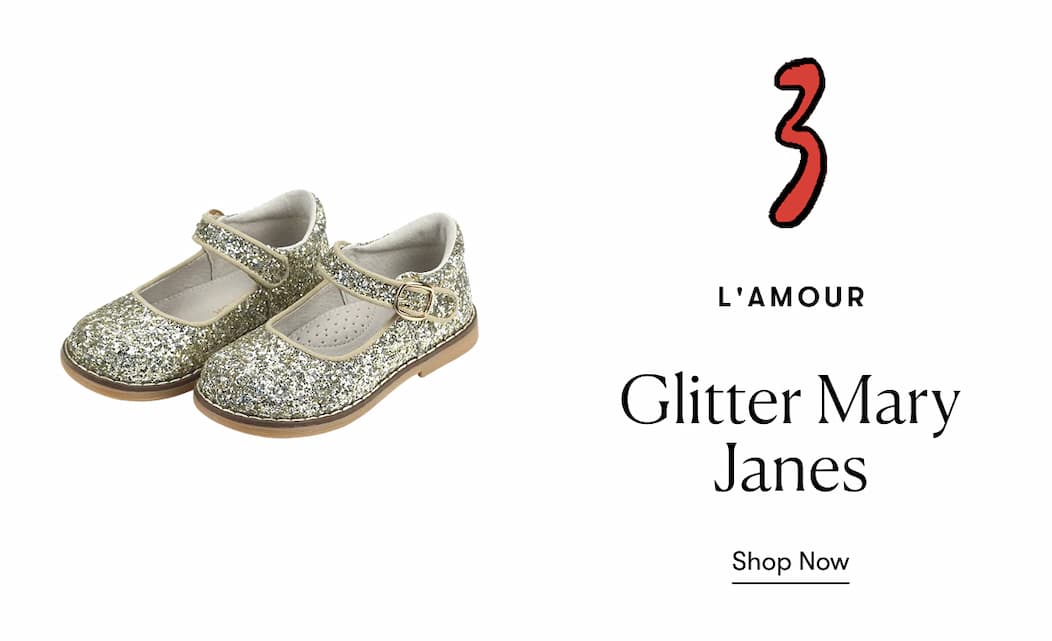 Glitter Mary Janes